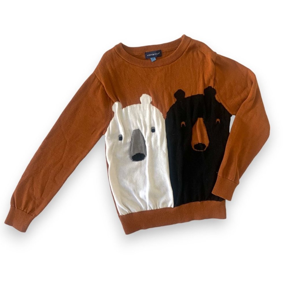 Andy & Evan Boys 7Y Bear Sweater